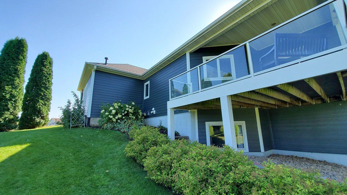 New siding installed