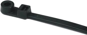 mounting hole cable ties