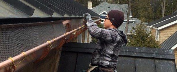 Copper Gutter Work
