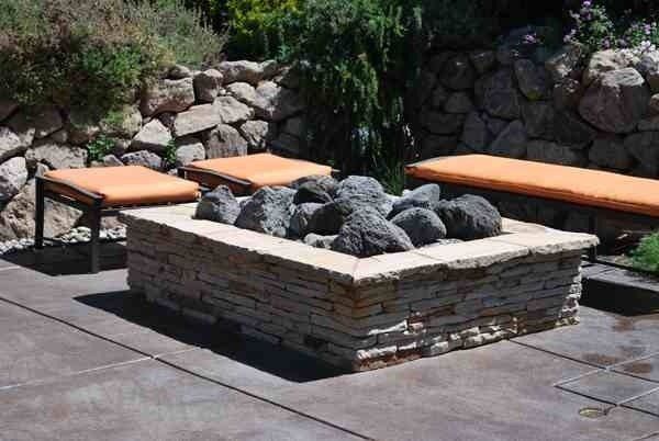 outdoor fire place