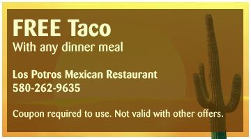 Free Taco with any dinner meal