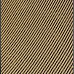 A close up of a brown and black striped fabric.