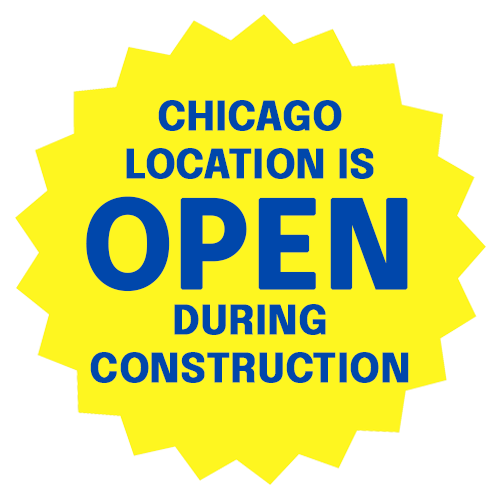 Chicago Location is Open During Construction Starburst
