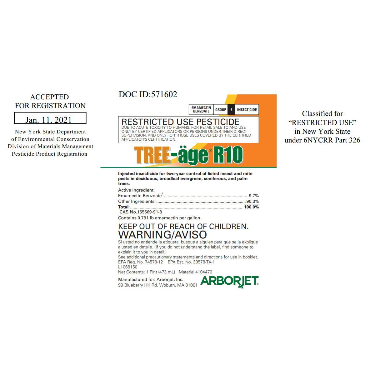 Tree-Age R10 Insecticide