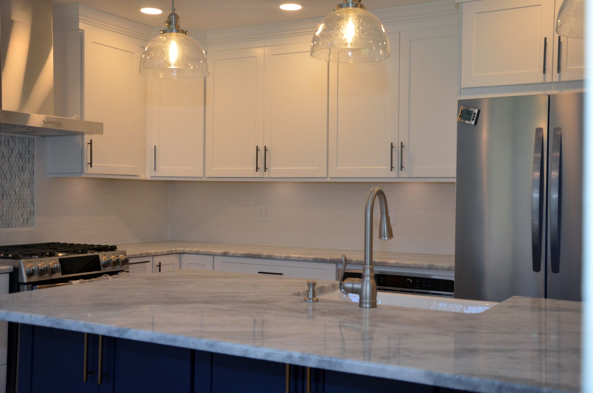 Modern white kitchen remodeling