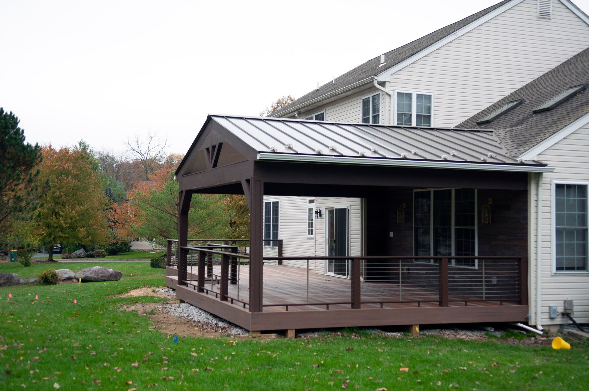 Backyard deck construction services