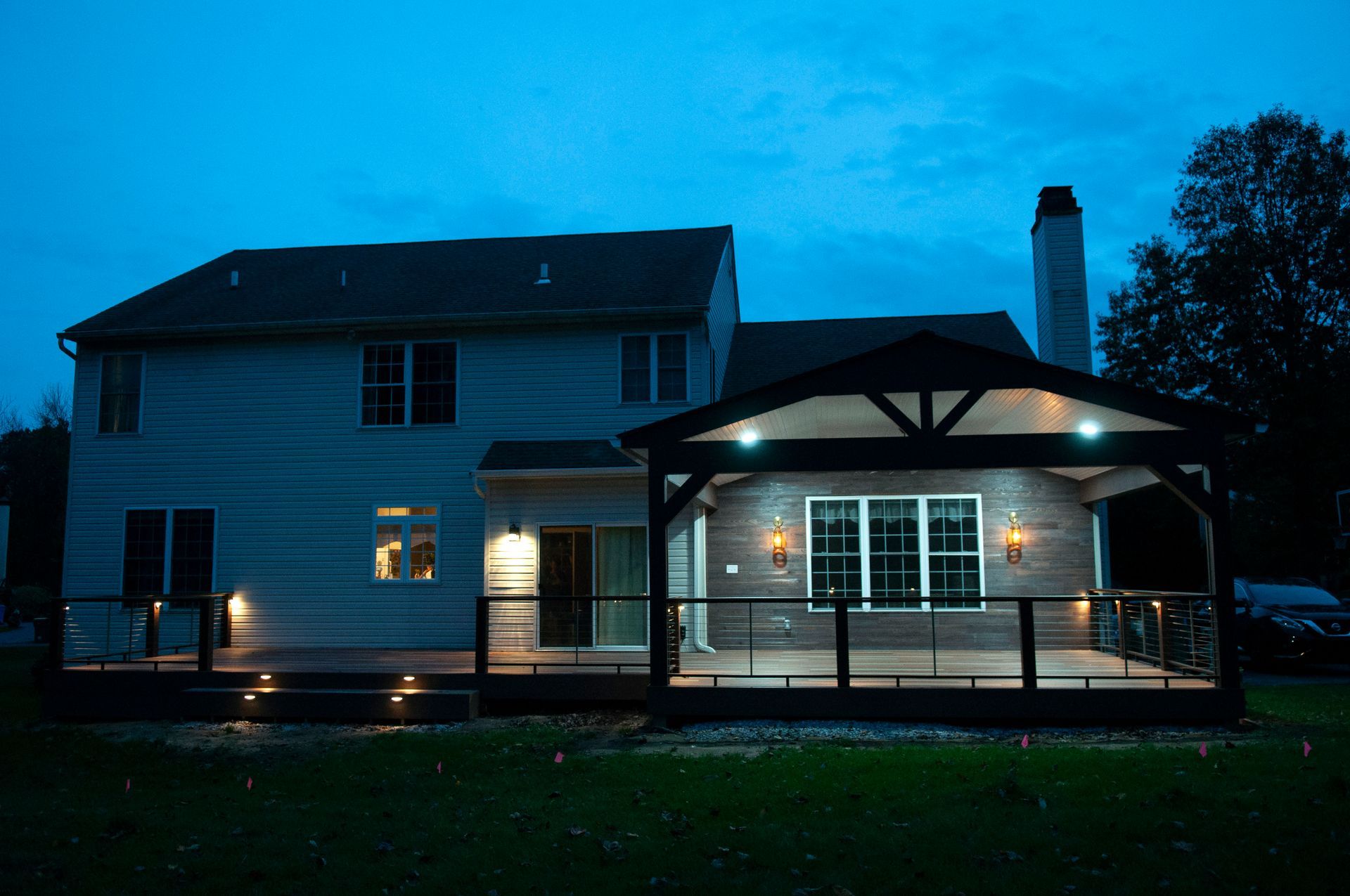 Backyard deck builder