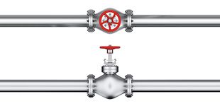pipeline with valve