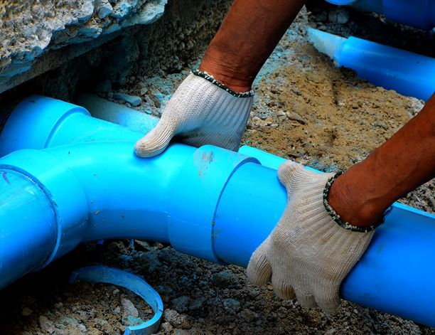 sewer line installation