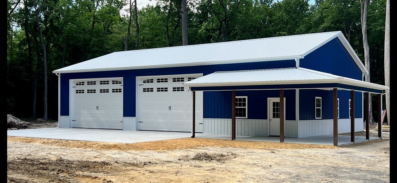 Gallery Blue w/ White Wainscot and wrap around porch- Laurel, DE