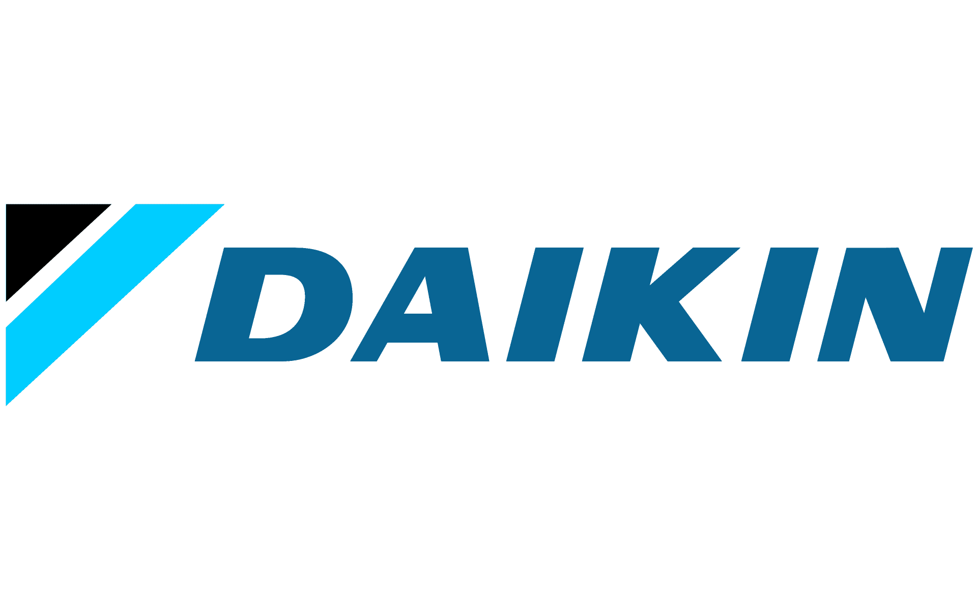 Daikin logo: blue and black stylized 