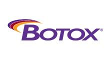 Botox logo in purple with a multicolor swoosh above the text