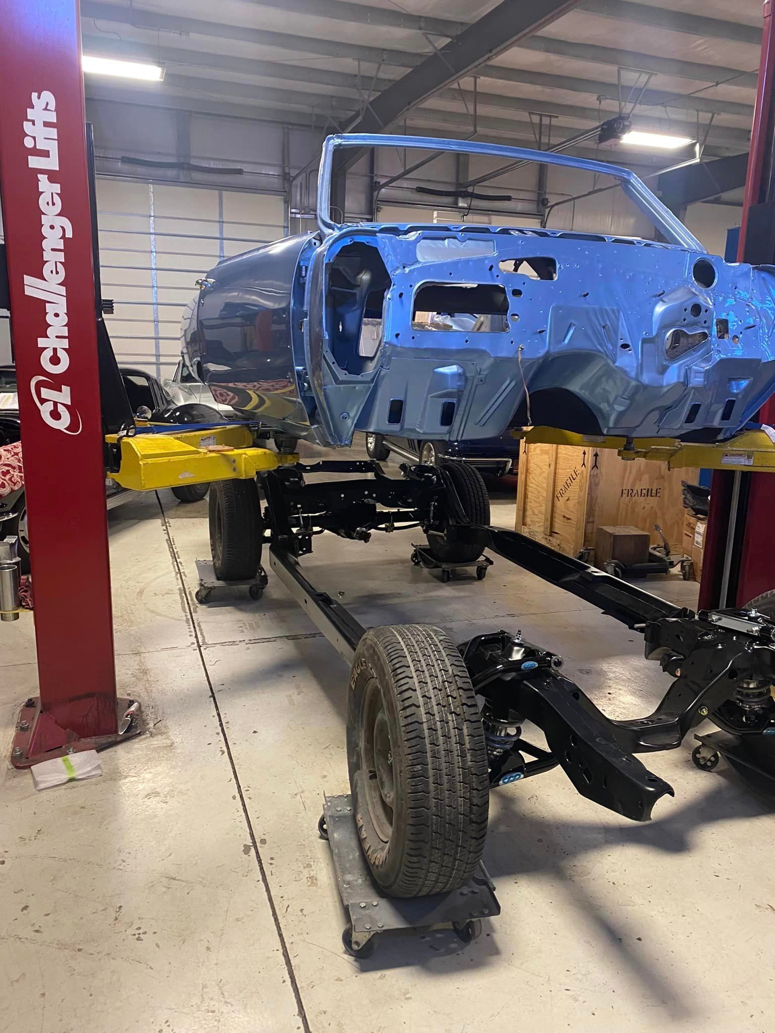 Major chassis body on works