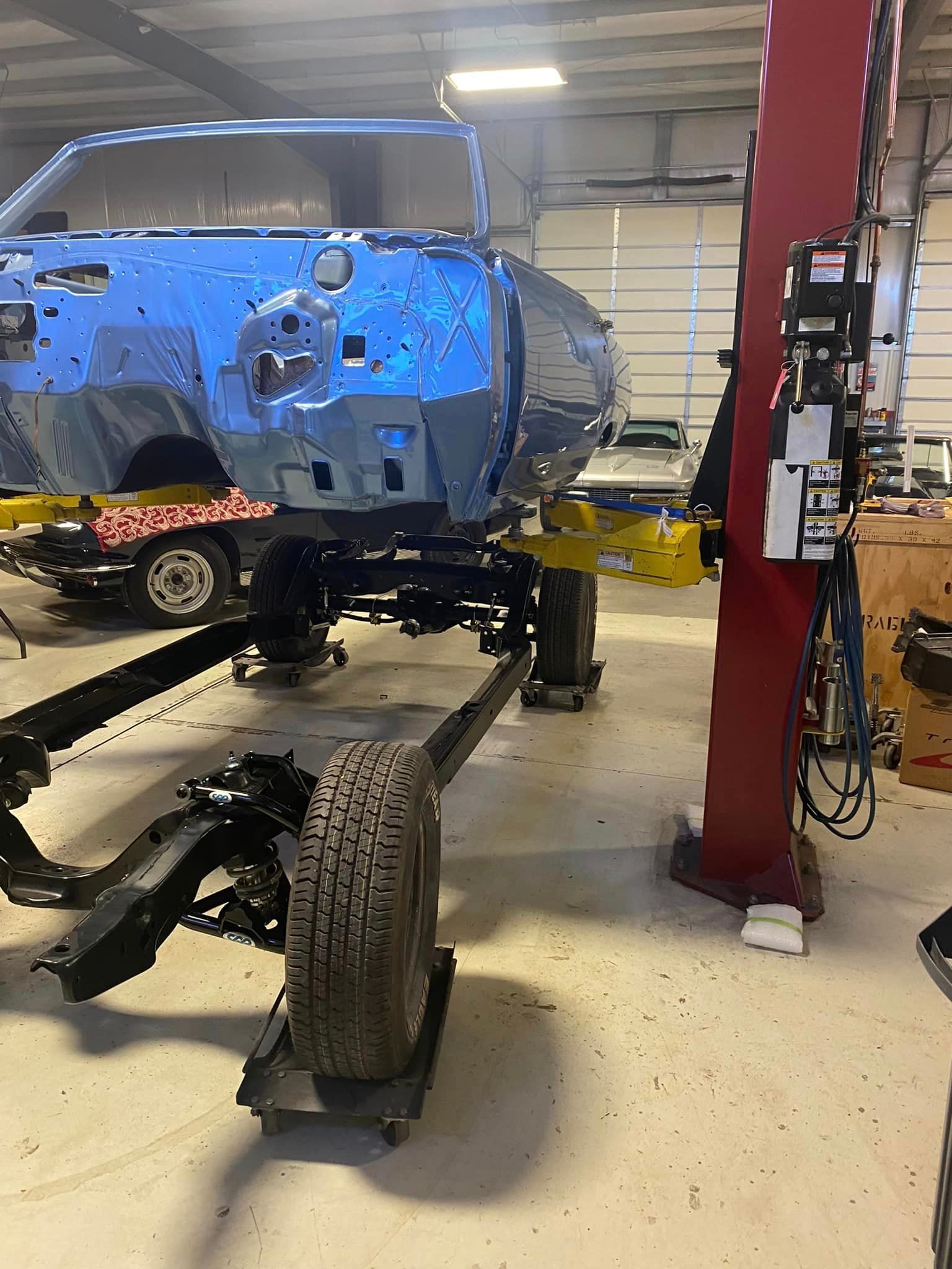 Major chassis body on works