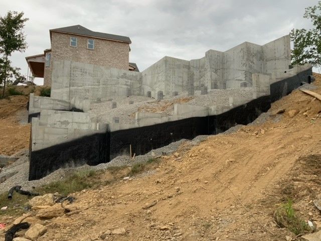 Poured concrete walls installed