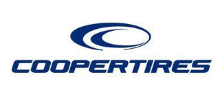 Cooper Tires logo with blue oval swirl and wordmark on a white background