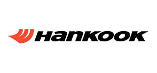 Hankook logo in black and red on a white background