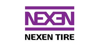 NEXEN TIRE logo in purple and black on a white background