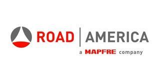 Road America logo with red and gray text and MAPFRE company branding