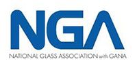 NGA logo in blue with “National Glass Association with GANA” text below