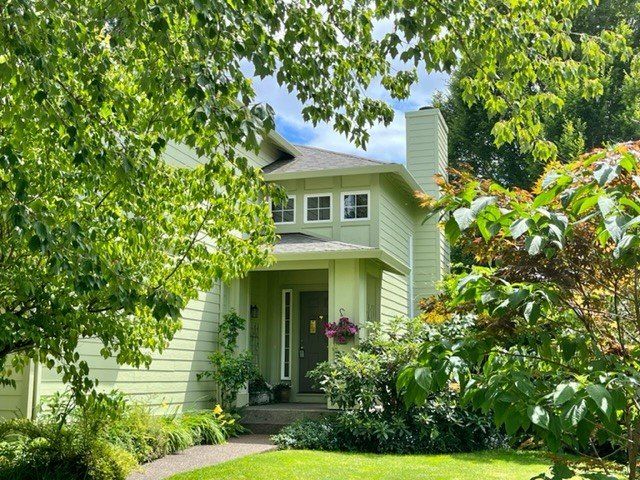 Outdoor house with garden