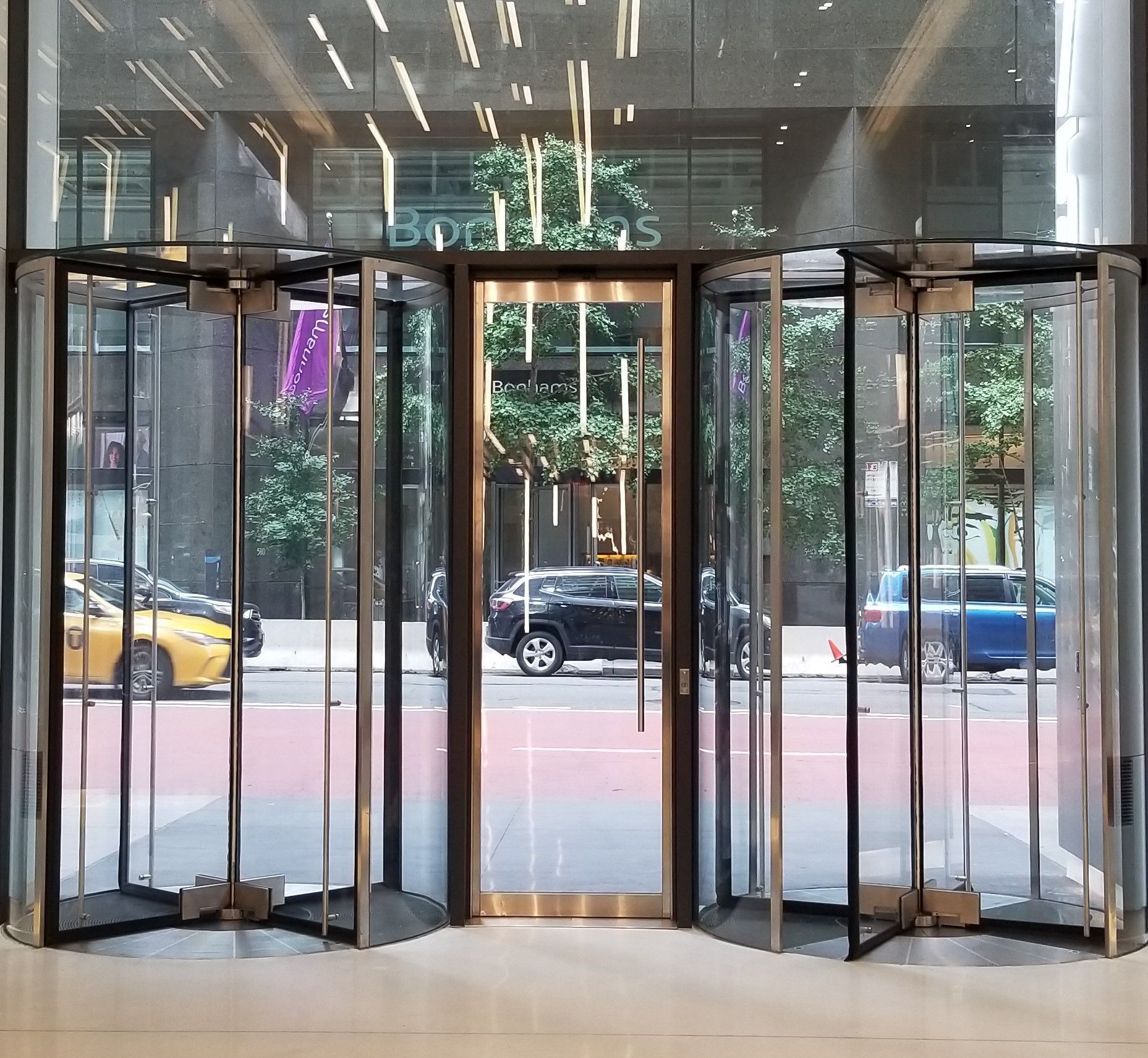 Commercial revolving doors