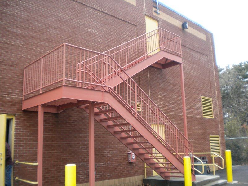 Steel stairs