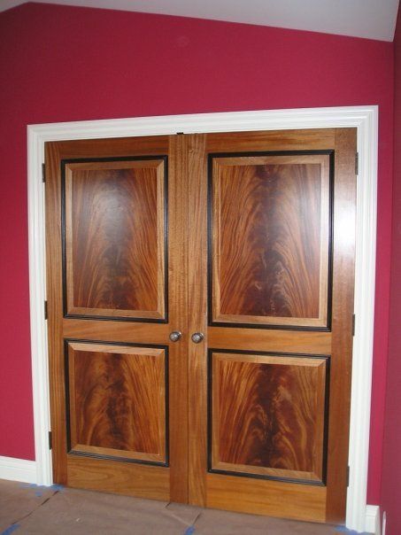 Refinished doors