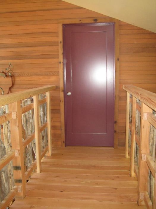 Natural Finished Bridge and Painted Door