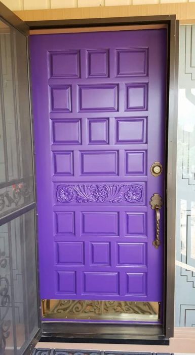 Purple Front Door