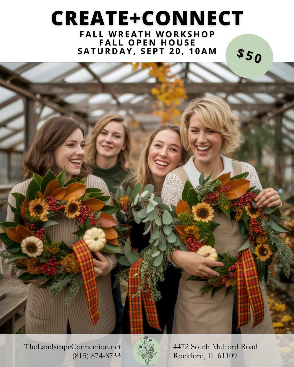 fall wreath workshop flyer