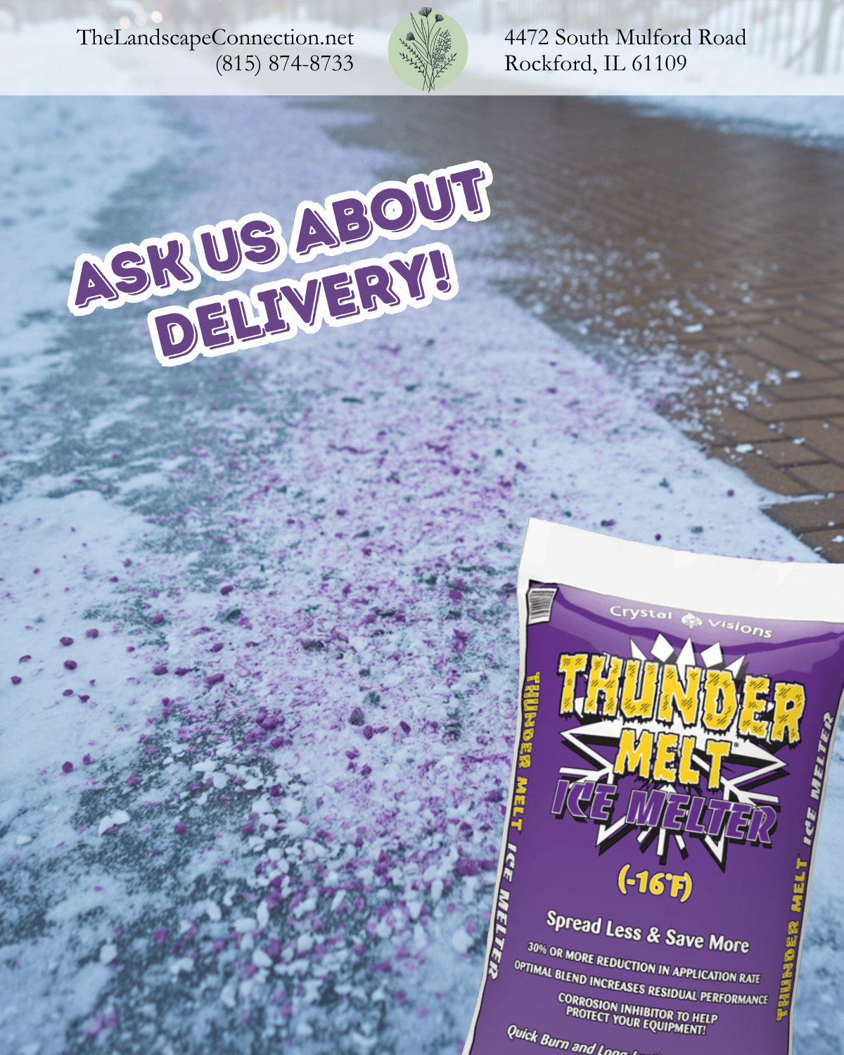 Advertisement for free fertilizer with houseplant purchase. Ends Jan 24. Shows plants on a shelf.