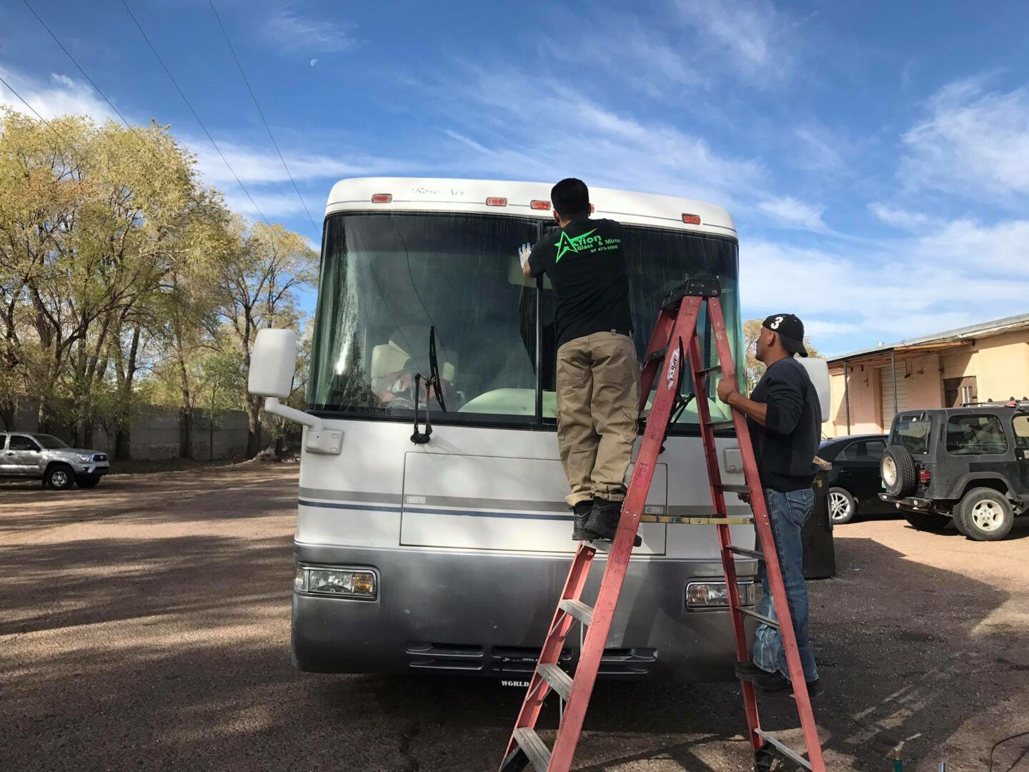 Action Glass & Mirror automotive glass work