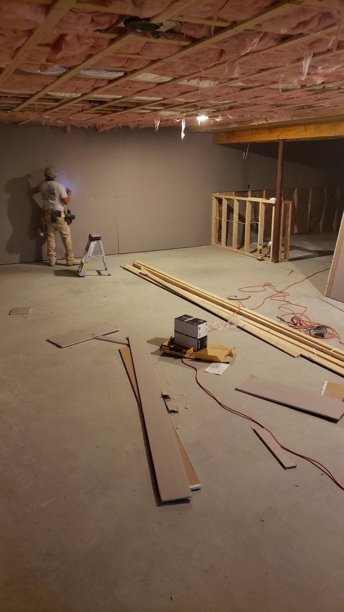 Basement Remodeling before