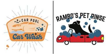 The Car Pool Car Wash | Rambo's Pet Rinse - Logo
