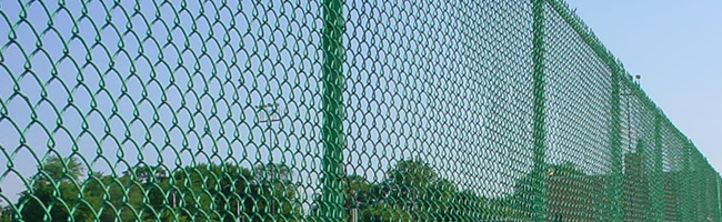 Green chain fence