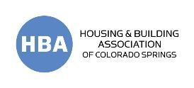 The logo for the housing and building association of colorado springs.