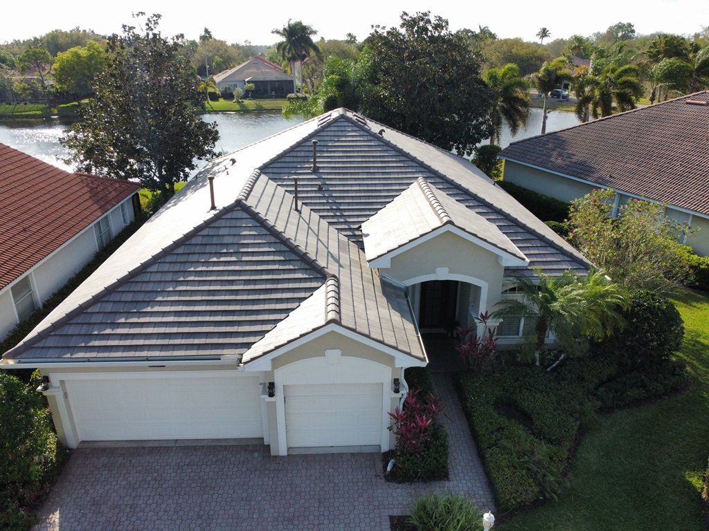 Tile Reroof Manuf Eagle Tile Style Bel Air Color Brown Grey Range