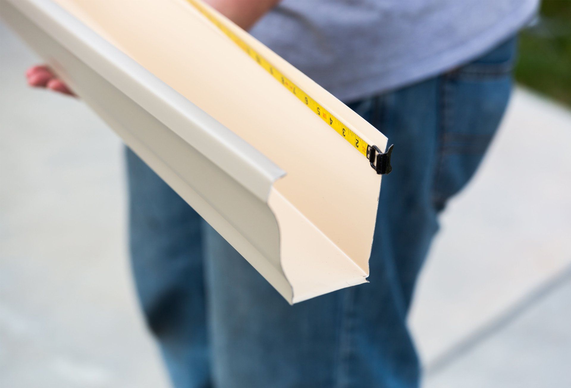 Custom gutter installation