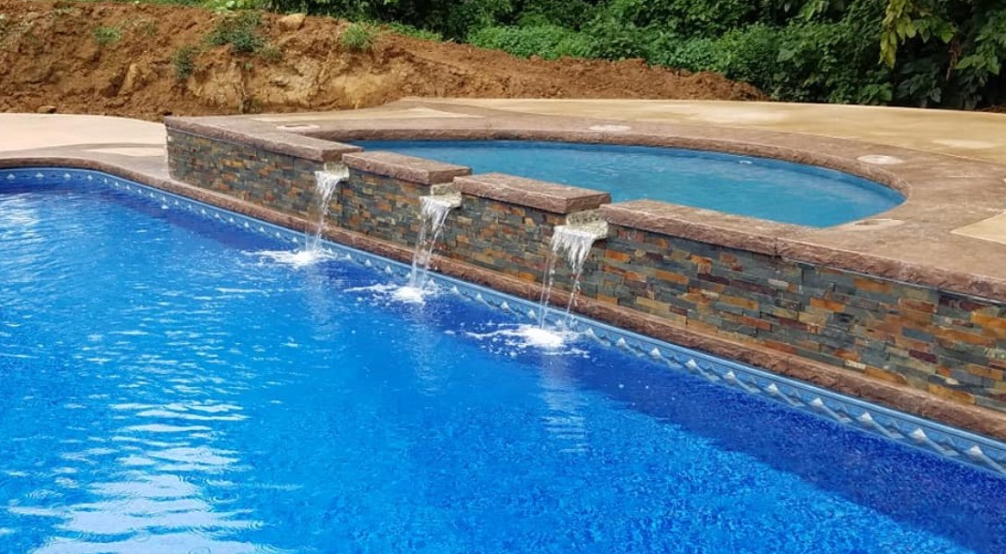 Newly built pool