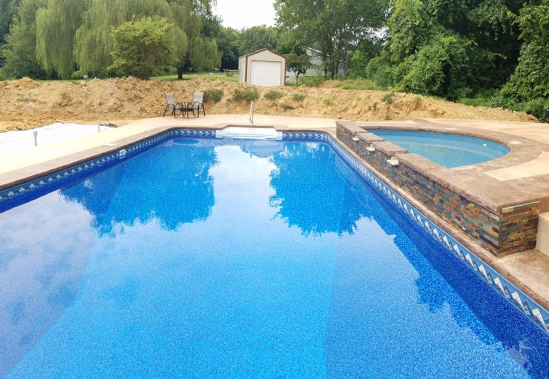 Newly built pool