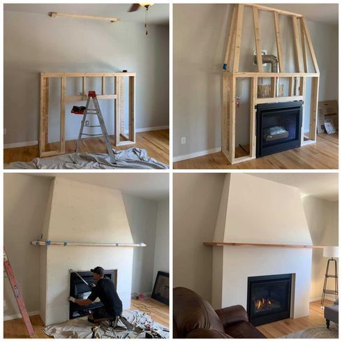Fireplace installation