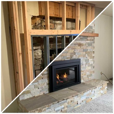 Fireplace installation