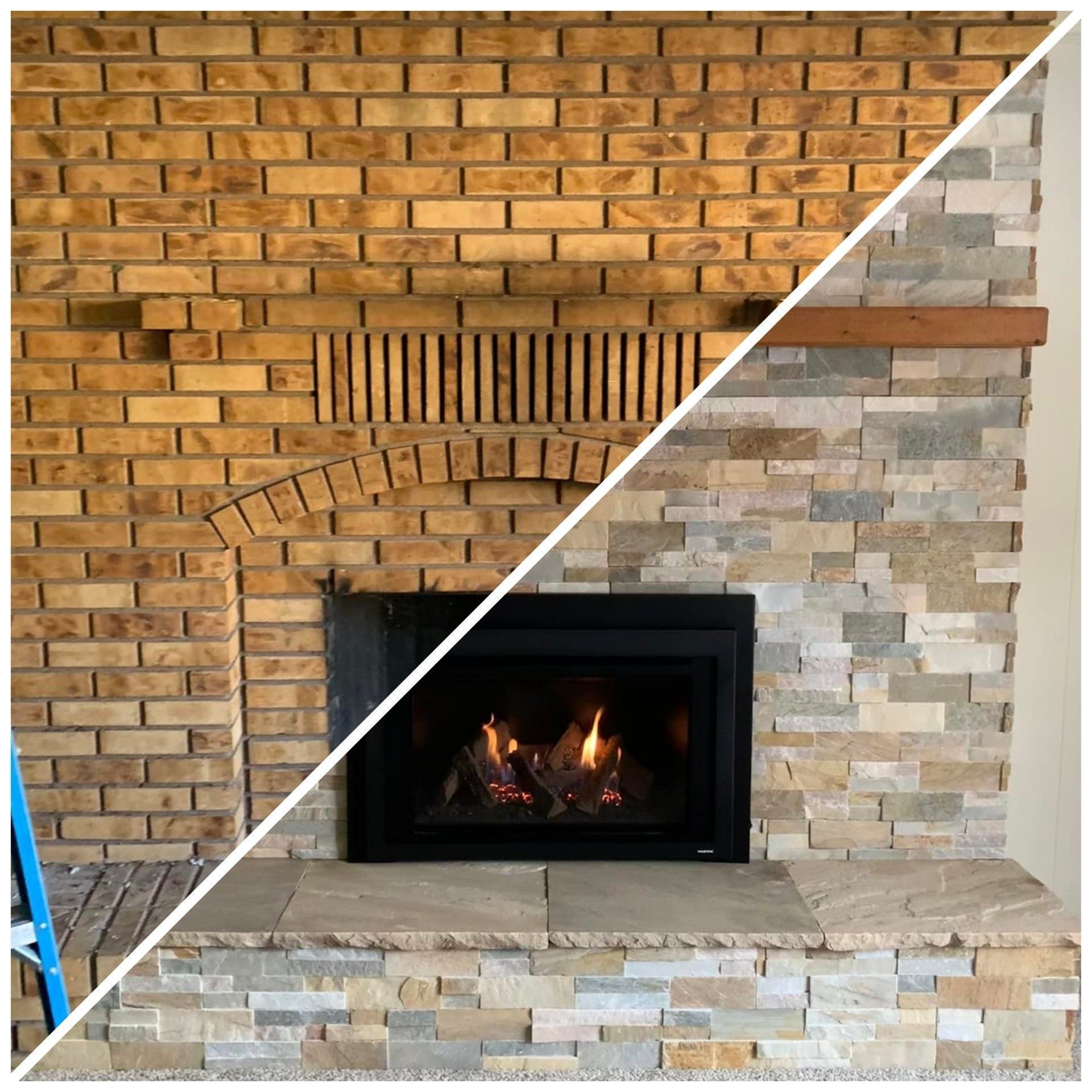 Fireplace installation
