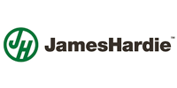James Hardie logo: green circle with 