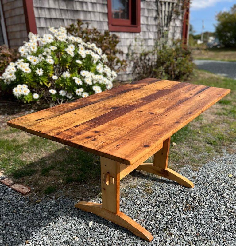 Wooden long table