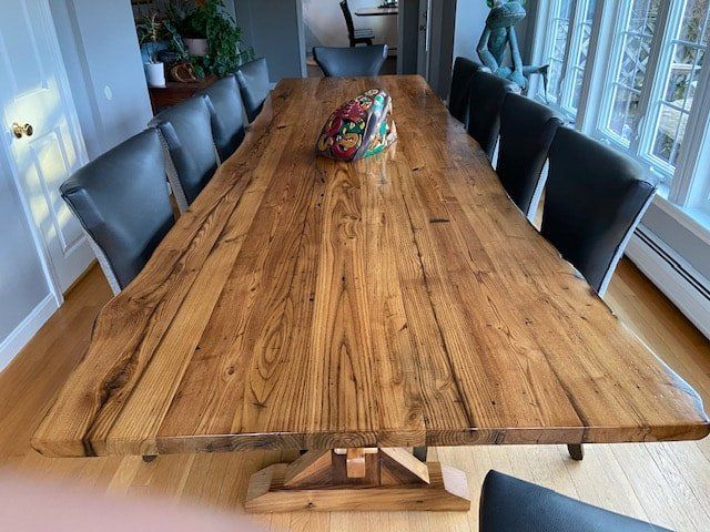 12-foot american chestnut desk