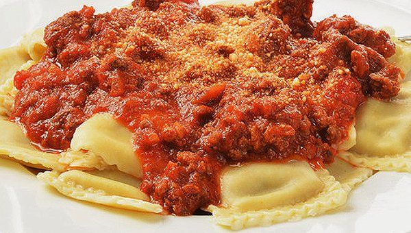 Marinara ravioli