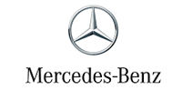 Mercedes-Benz logo: a silver three-pointed star inside a circle, with 