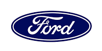 Ford logo: White stylized 